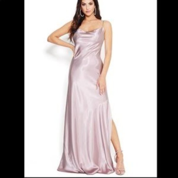 ✨NWT✨BEBE // MAXI SLIP DRESS /BRIDESMAID / WEDDING - Picture 4 of 9